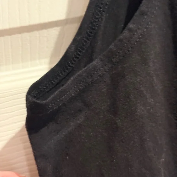 Follow The Sun Black Fringe Organic Gen Tank Top - Sunflower Graphic - Picture 6 of 7